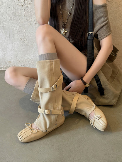 Detachable Gaiter Ballet Boots