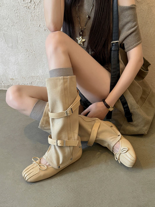 Detachable Gaiter Ballet Boots