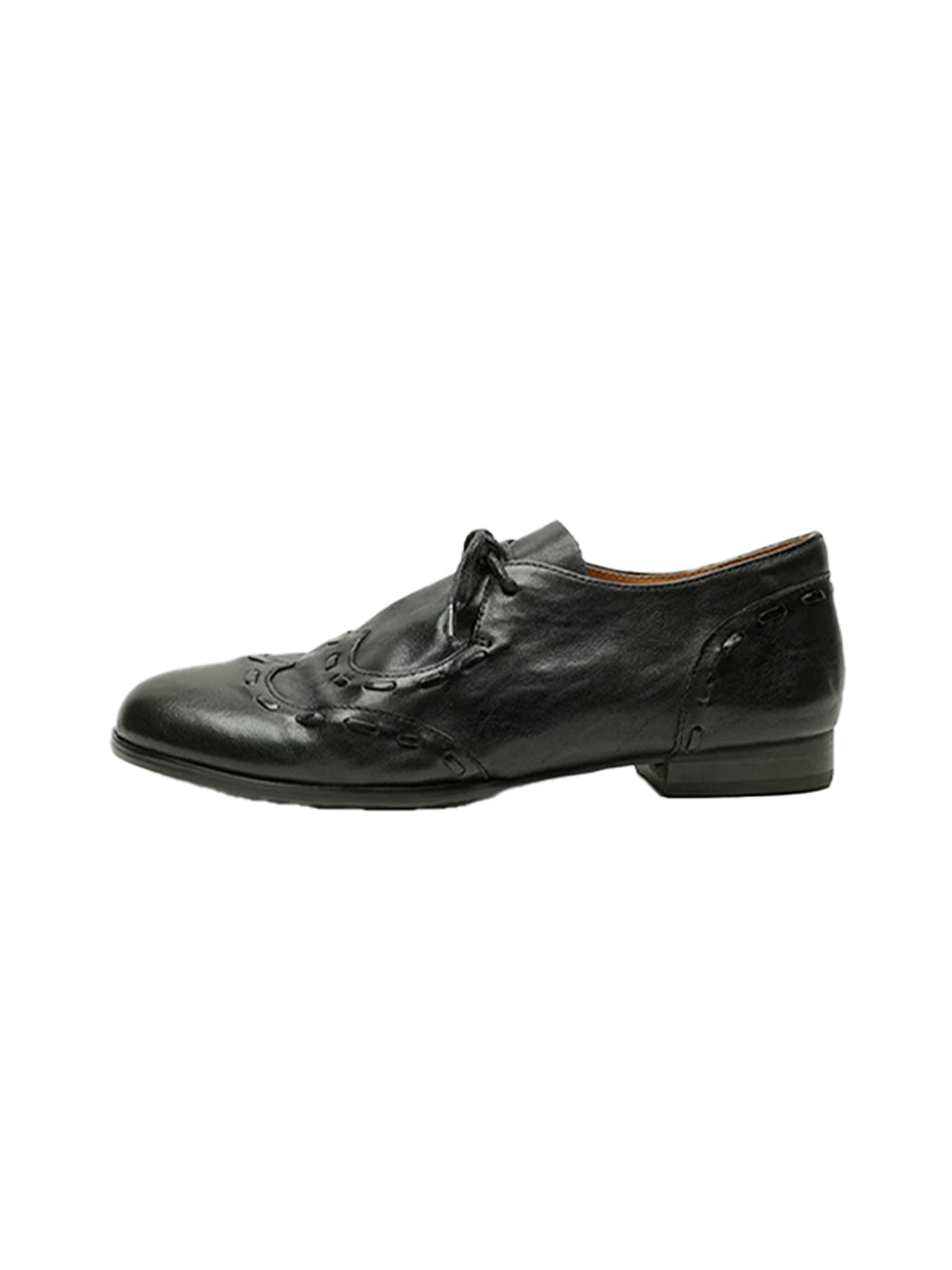 Leather Low-Profile Lace-Up Shoes