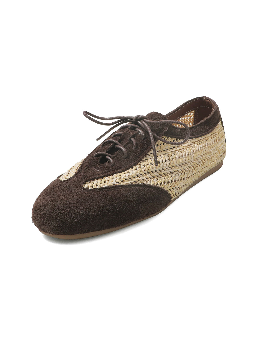 Woven Leather German Trainer Sneakers