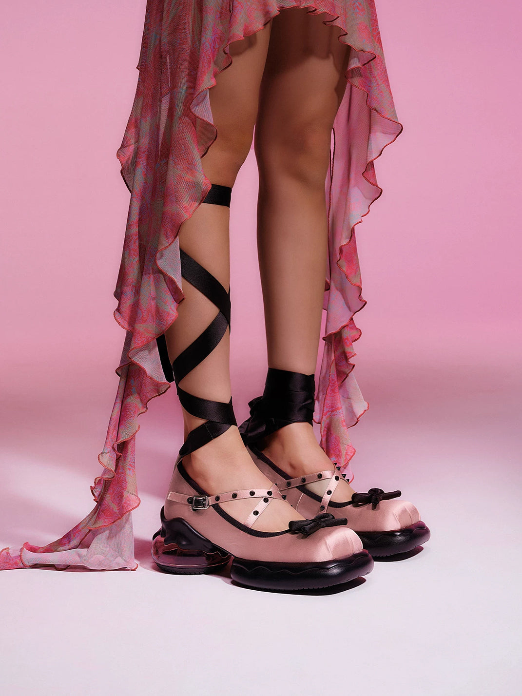 Bow-Strap Platform Mary Jane Shoes