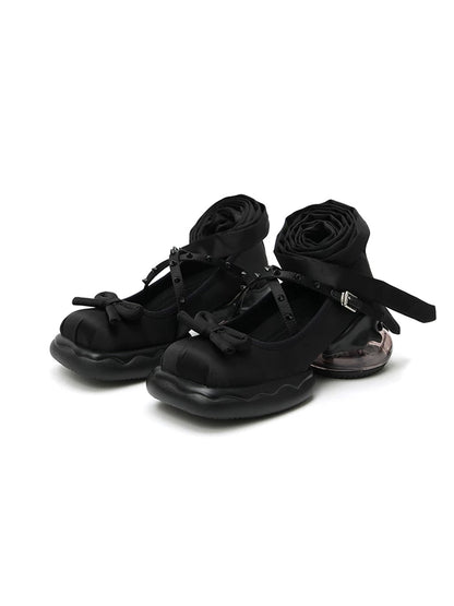 Bow-Strap Platform Mary Jane Shoes