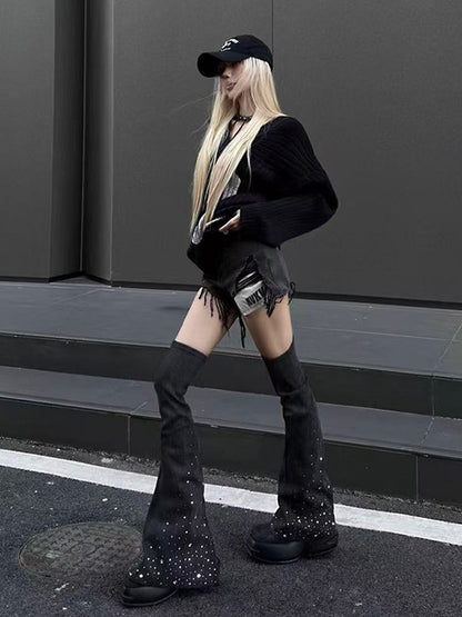 Crystal Platform Over-the-Knee Boots