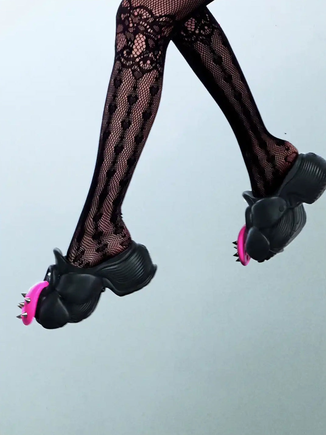 Sculpted Bloom Platform Slip-On Shoes