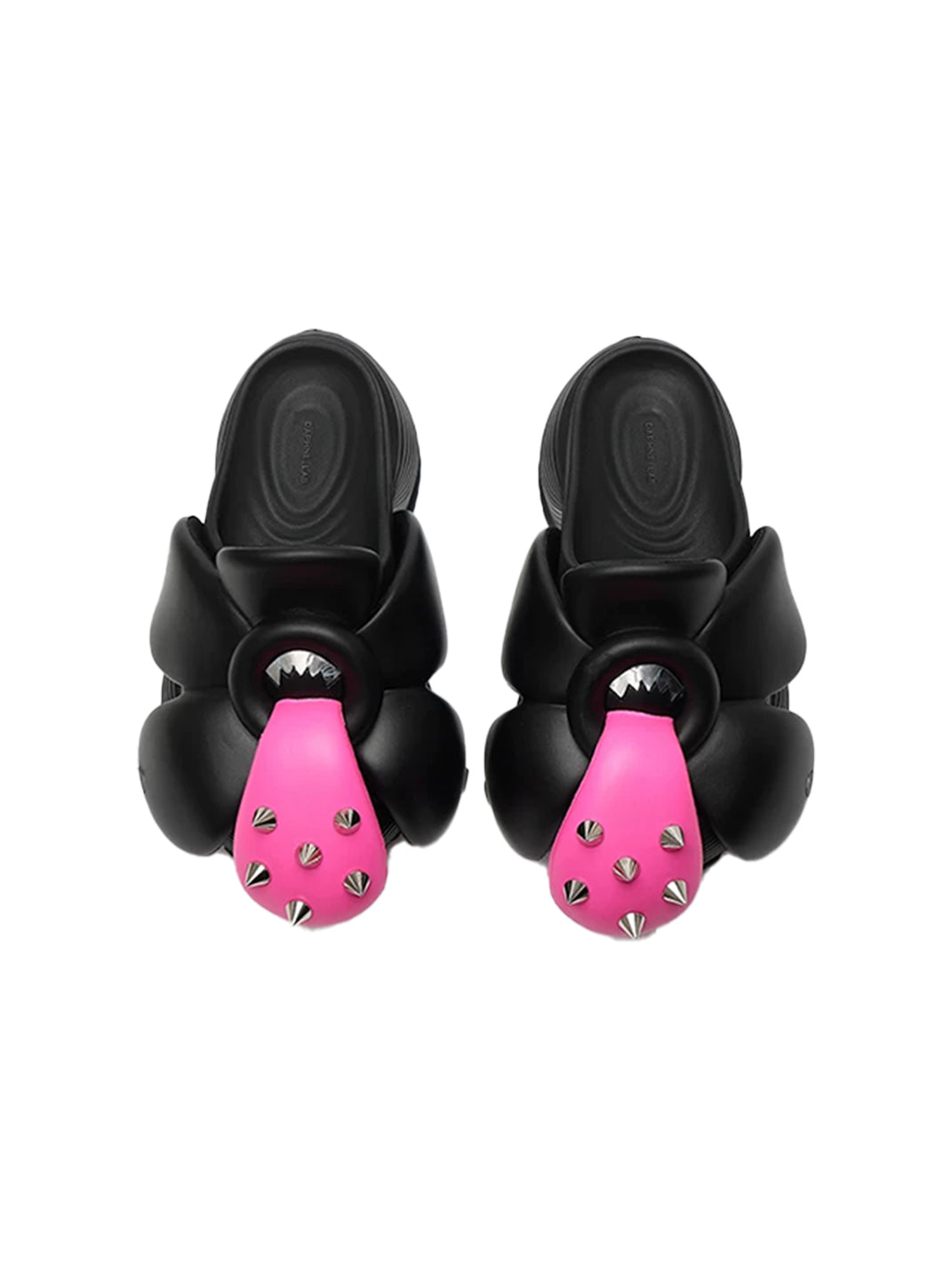 Sculpted Bloom Platform Slip-On Shoes
