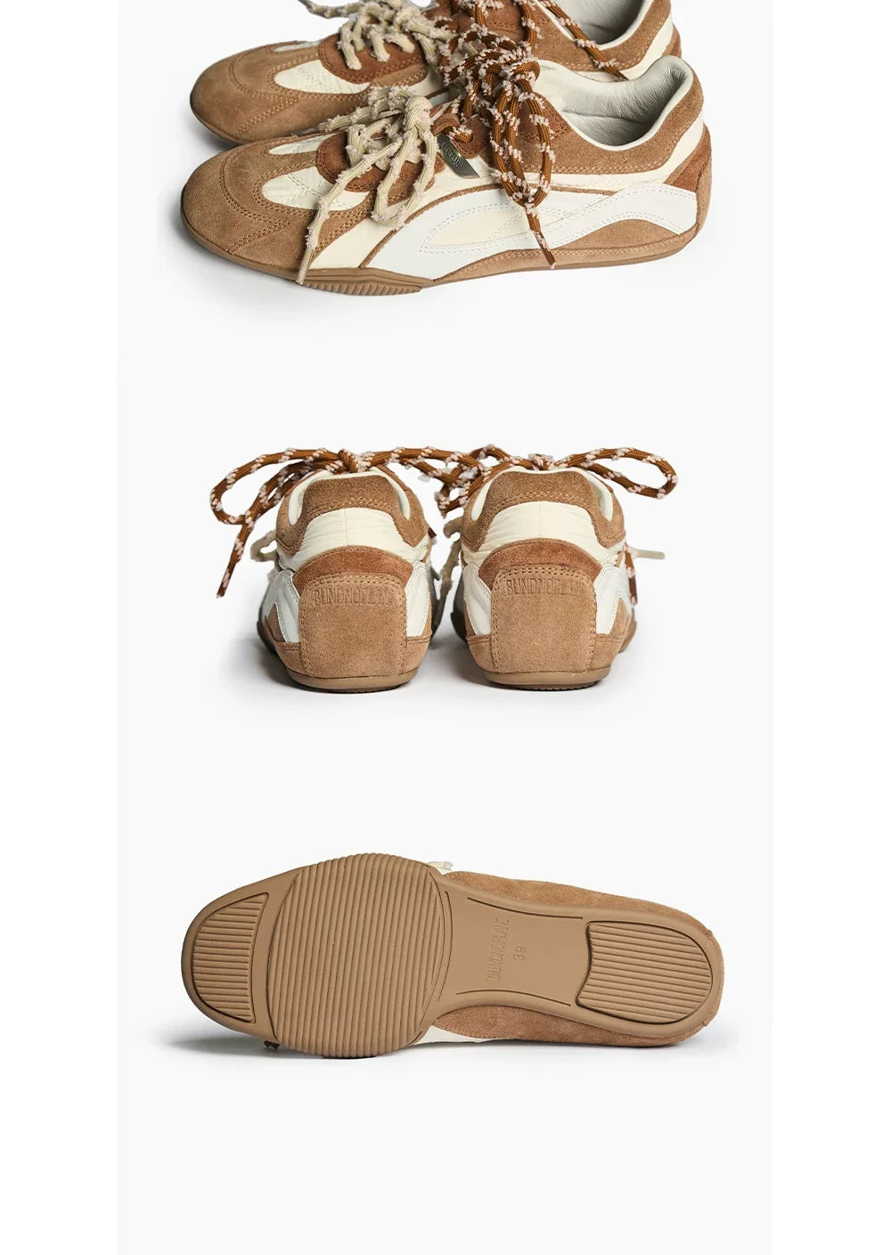 Contrast-Panel Low-Profile Racing Sneakers
