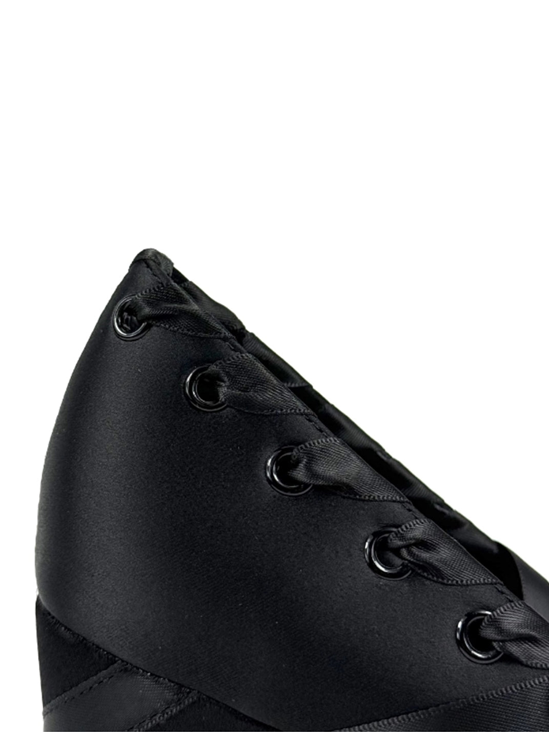 Satin Ribbon-Lace 9cm Platform Pumps