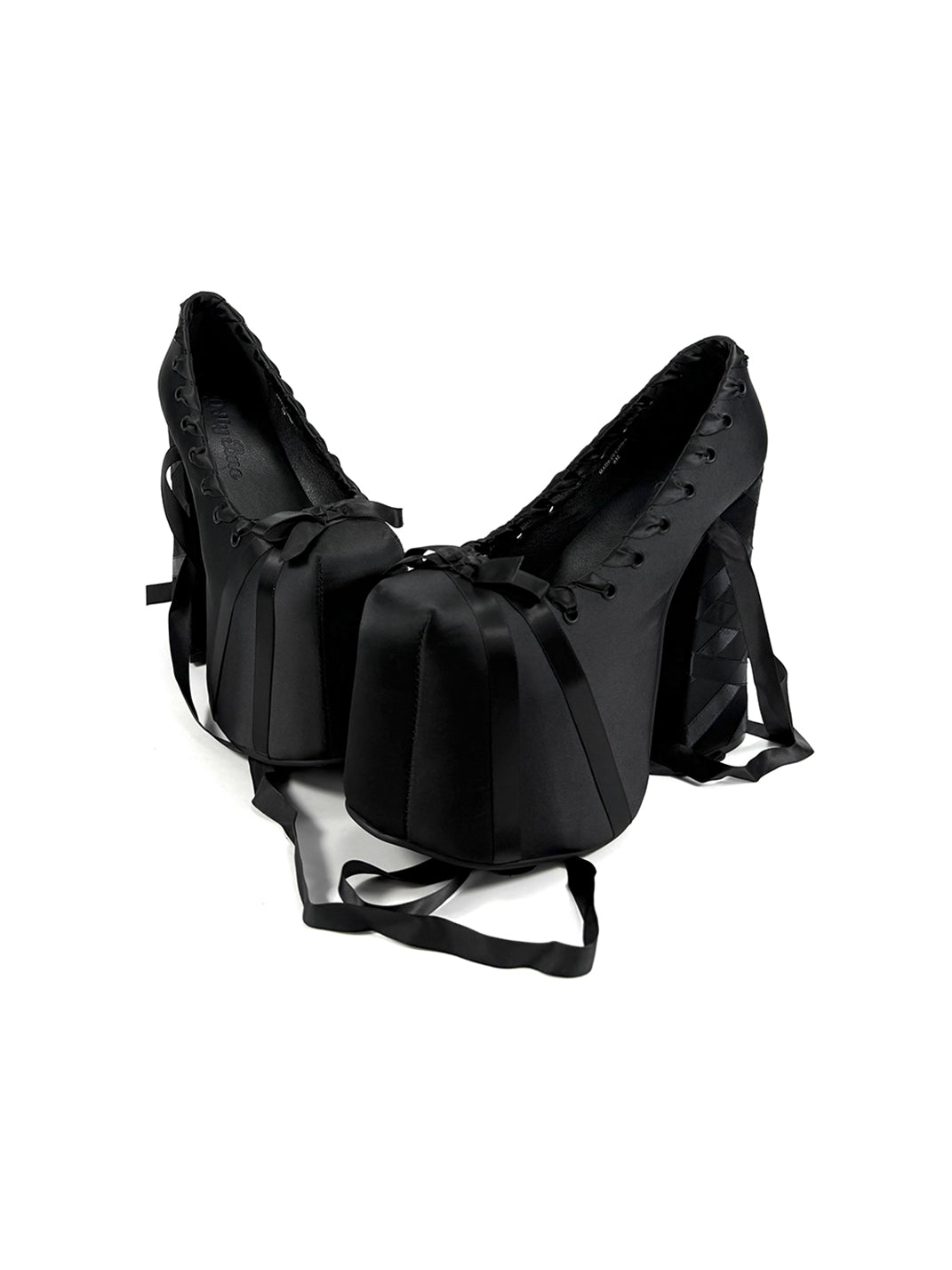 Ribbon-Lace 16cm Platform Pumps