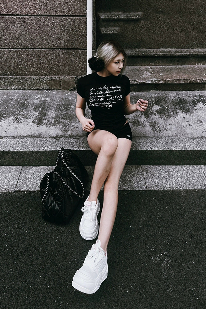 Chunky Platform White Sneakers