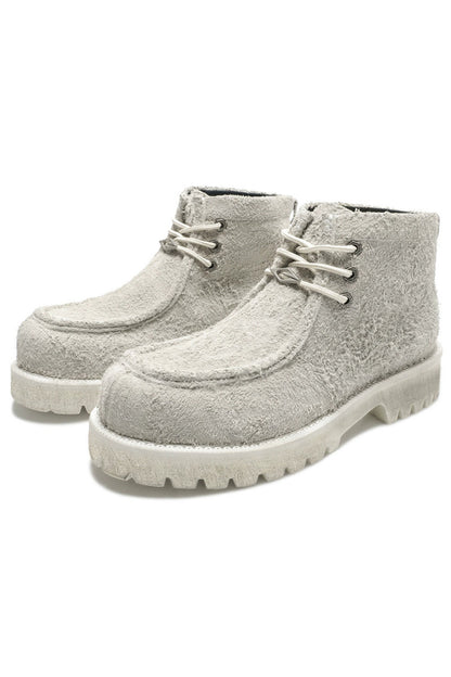 Shearling Moc Toe Lug Boots