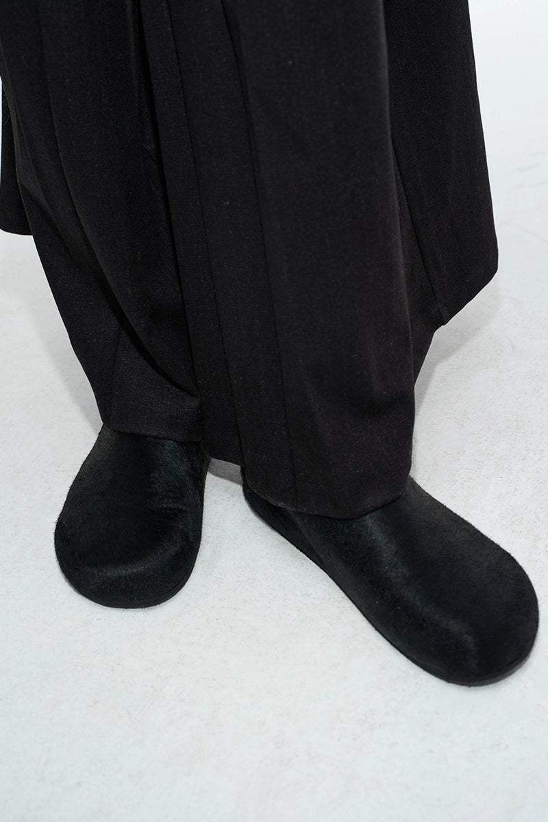 Fur Mule Loafers Shoes