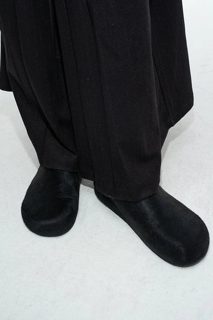 Fur Mule Loafers Shoes