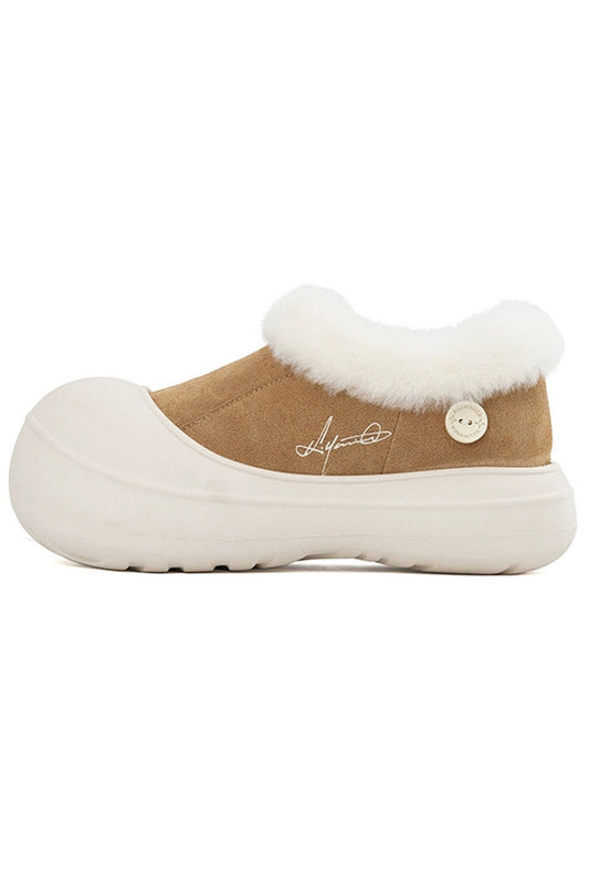 Shearling Platform Clog Boots
