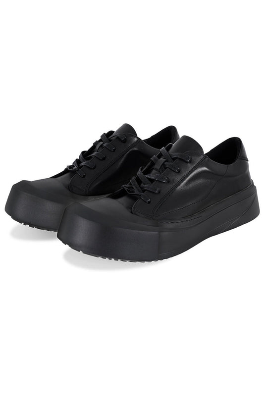 Leather Toe Cap Platform Sneakers