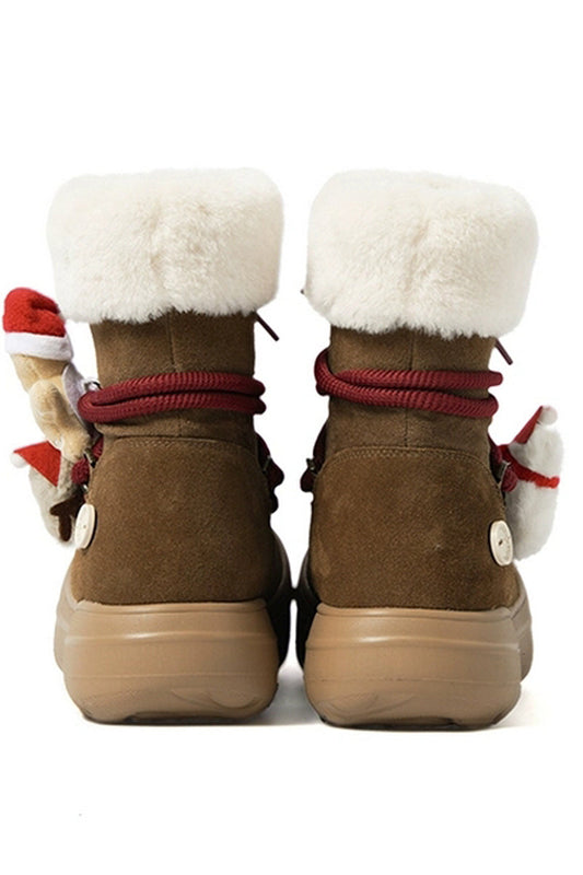 Killwinner Brown Gingerbread Charm Winter Boots