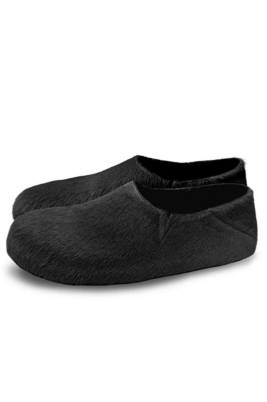 Fur Mule Loafers Shoes