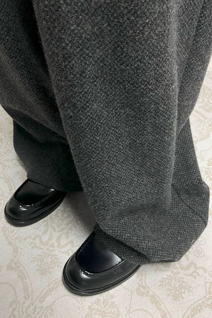Black Patent Leather Tassel Loafers