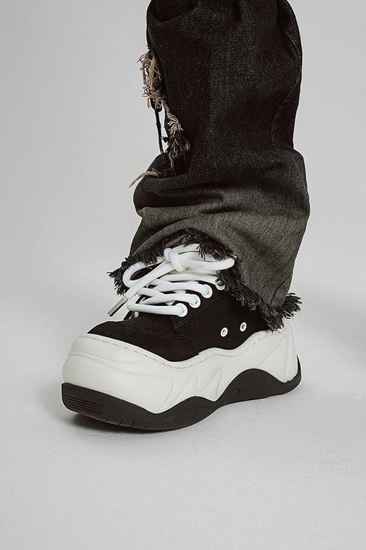 Chunky Platform Black Sneakers