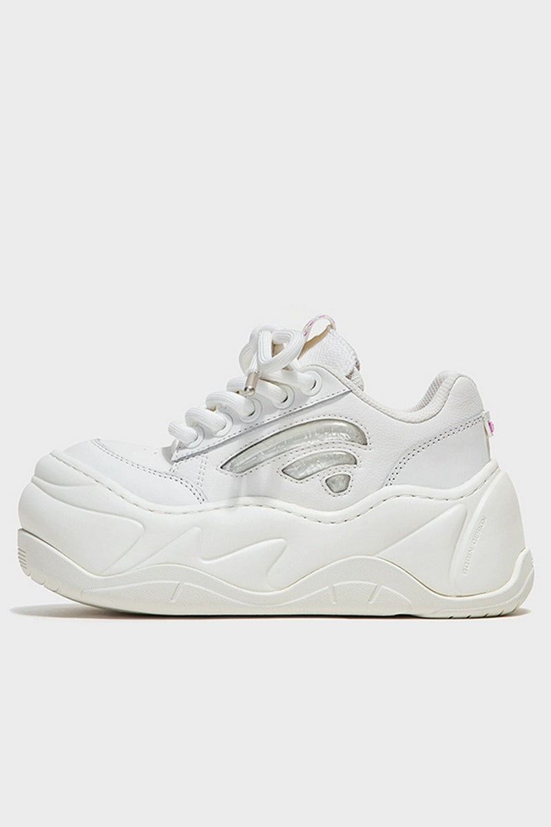 Chunky Platform White Sneakers
