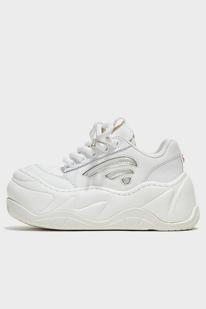 Chunky Platform White Sneakers