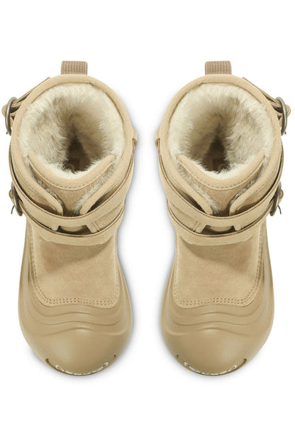 Leather Wool Snow Boots