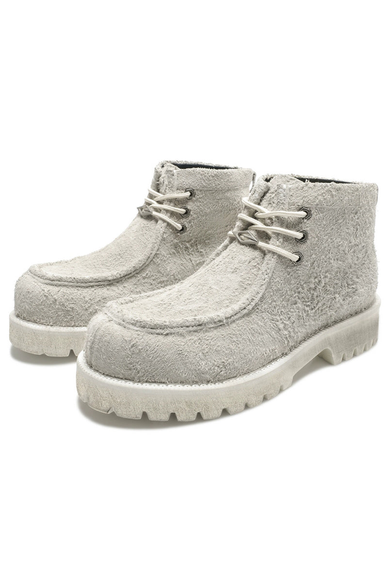 Shearling Moc Toe Lug Boots