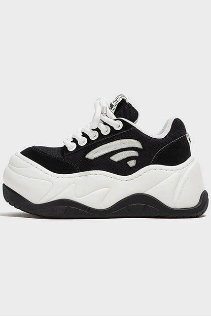 Chunky Platform Black Sneakers