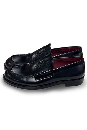 Black Patent Leather Tassel Loafers