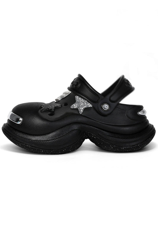 Platform Slip-On Clog Sandals