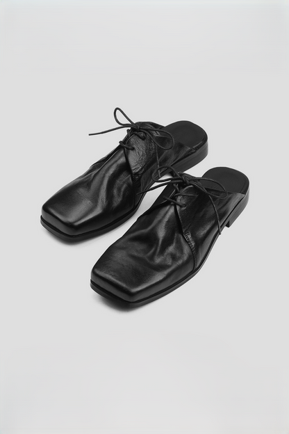 Lace Up Mule Sandals