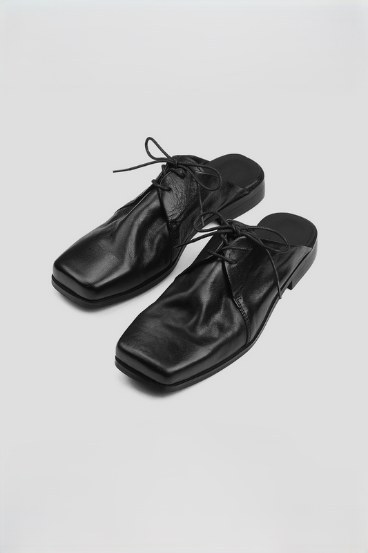 Lace Up Mule Sandals