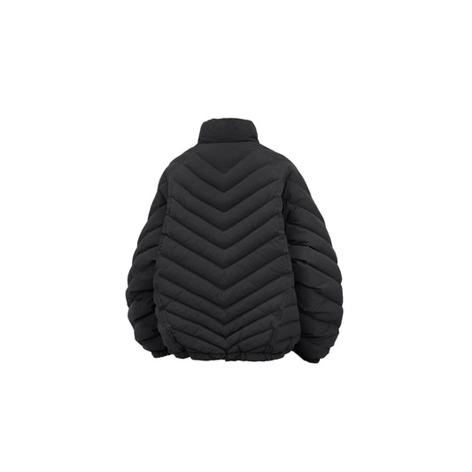 RELABEL V-Segment Ribcage Puffer Jacket Black