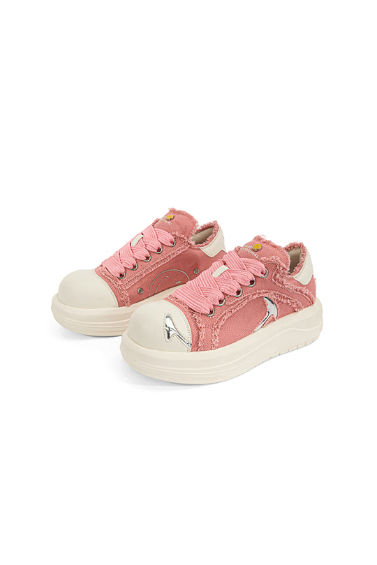 Pink Beluga Platform Skate Sneakers
