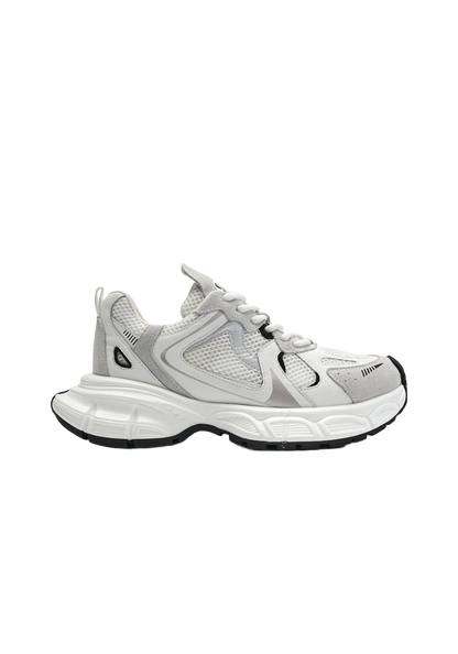 Metallic Mesh Sculpted-Sole Runner Sneakers