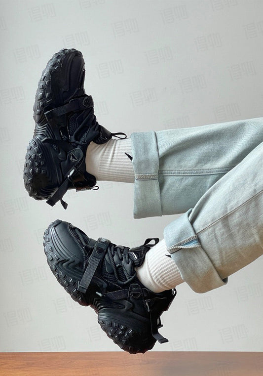 Racing-Tread Chunky Sport Sneakers