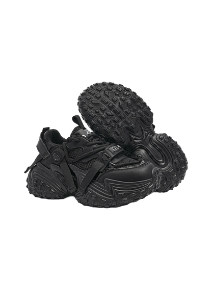 Racing-Tread Chunky Sport Sneakers