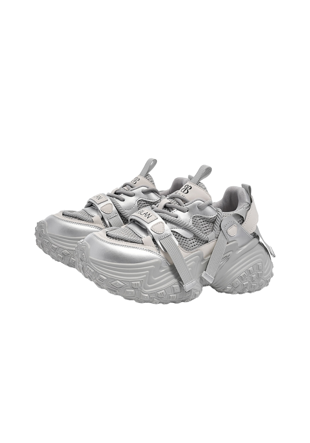 Racing-Tread Chunky Sport Sneakers
