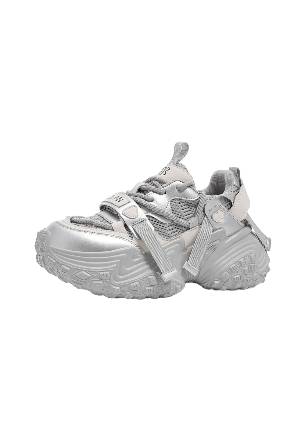 Racing-Tread Chunky Sport Sneakers