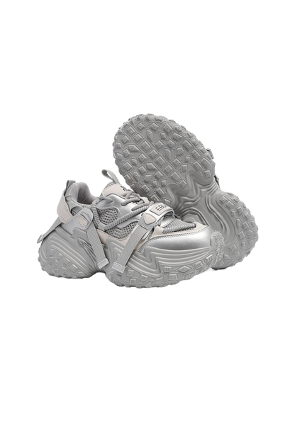 Racing-Tread Chunky Sport Sneakers
