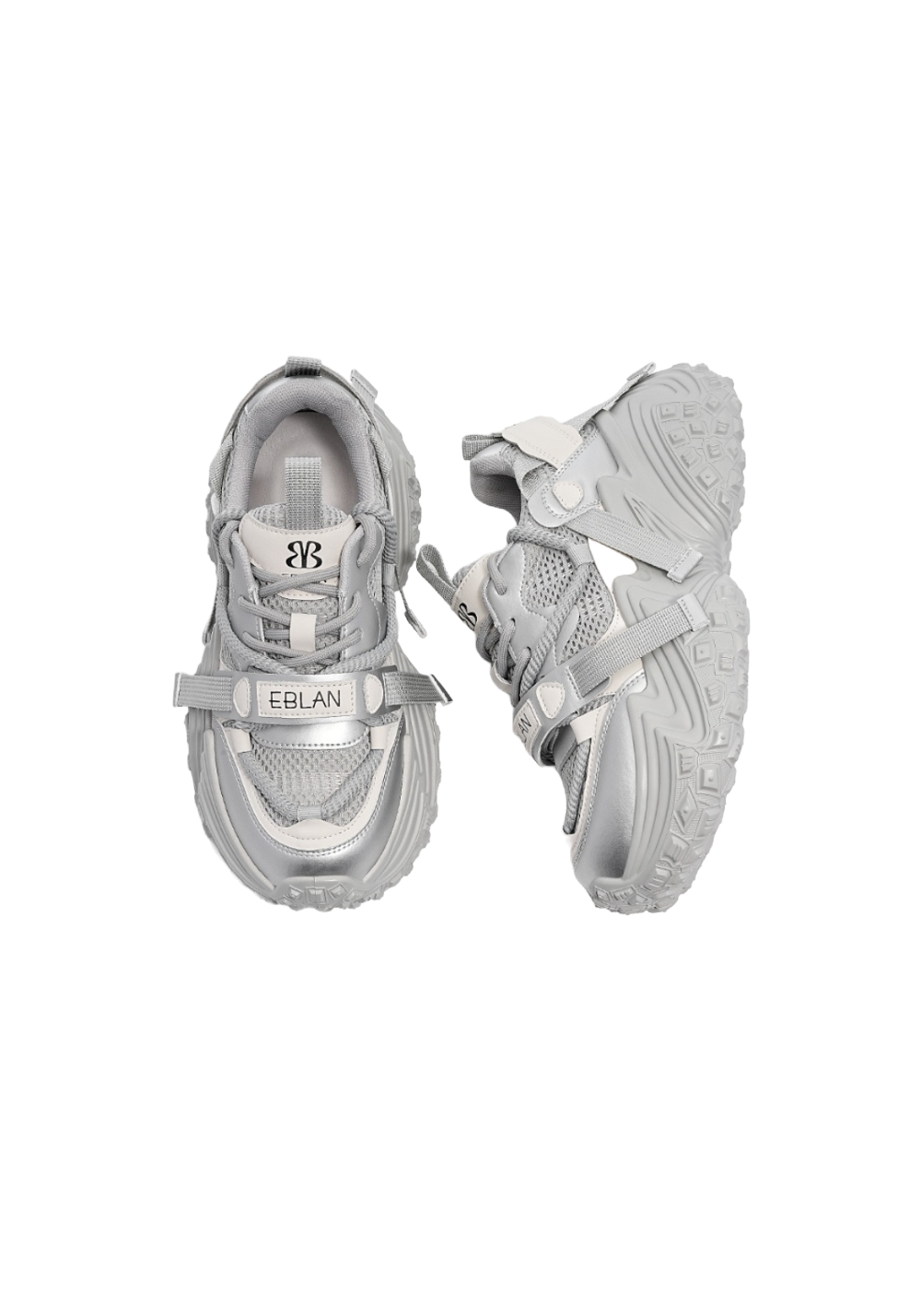 Racing-Tread Chunky Sport Sneakers