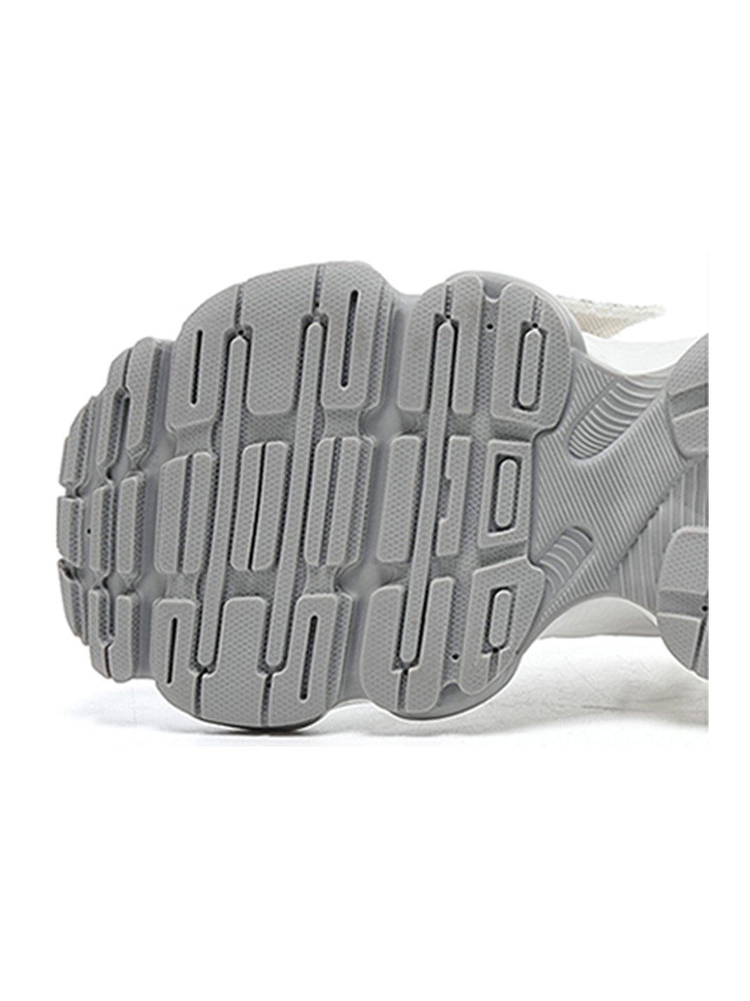 Metallic Silver Mesh Tech Runner Sneakers
