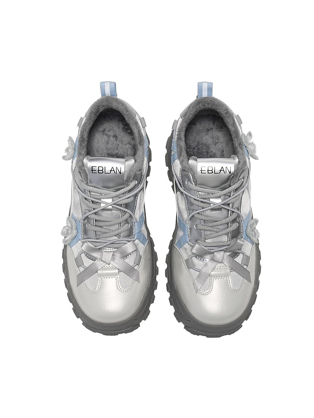 Sakura-Plush Chunky Trail Sneakers