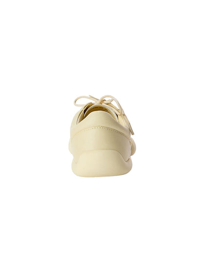 Star-Lace Low-Profile Leather Trainers