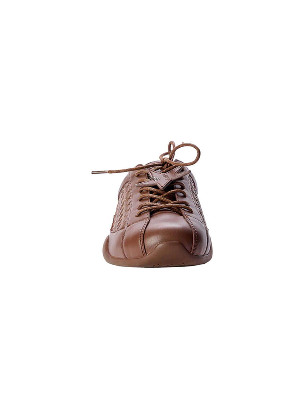Star-Lace Low-Profile Leather Trainers