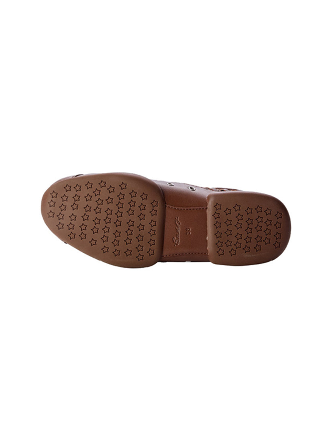 Star-Lace Low-Profile Leather Trainers