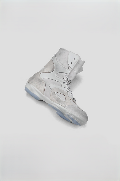 Distressed High Top Boxing Boots