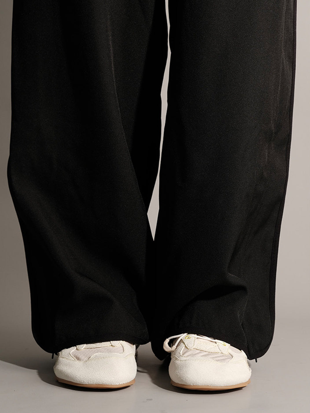 Paneled Nubuck Low-Profile Trainers