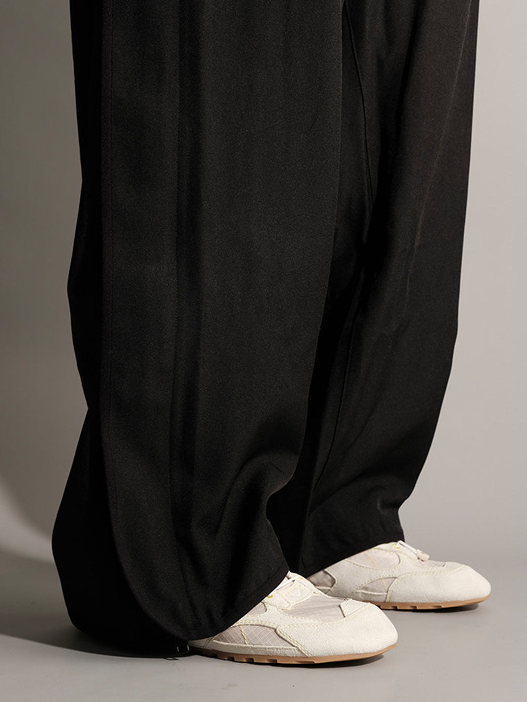 Paneled Nubuck Low-Profile Trainers