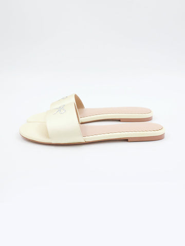Rhinestone Bow Pastel Slide Sandals