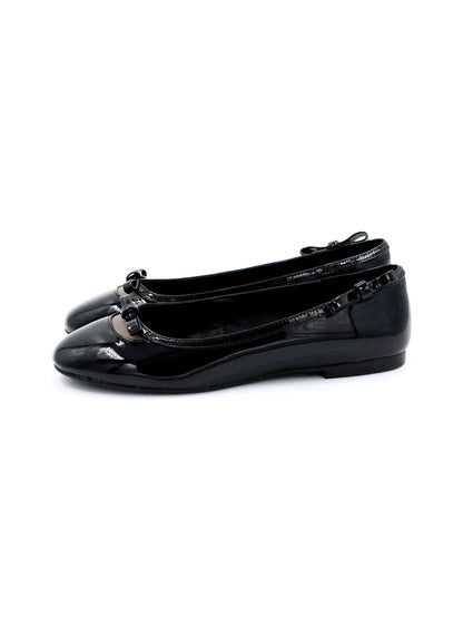 Heart-Back Patent Ballet Flats